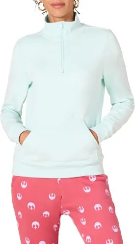 Amazon Essentials Women's Long-Sleeve Fleece Quarter-Zip Top (Available in Plus Size)