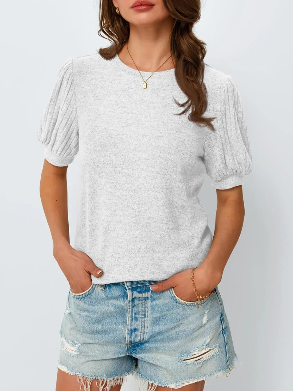 AUTOMET Womens Summer Tops Dressy Casual Blouses Business Short Sleeve Shirt 2025 Cute Trendy Sweater
