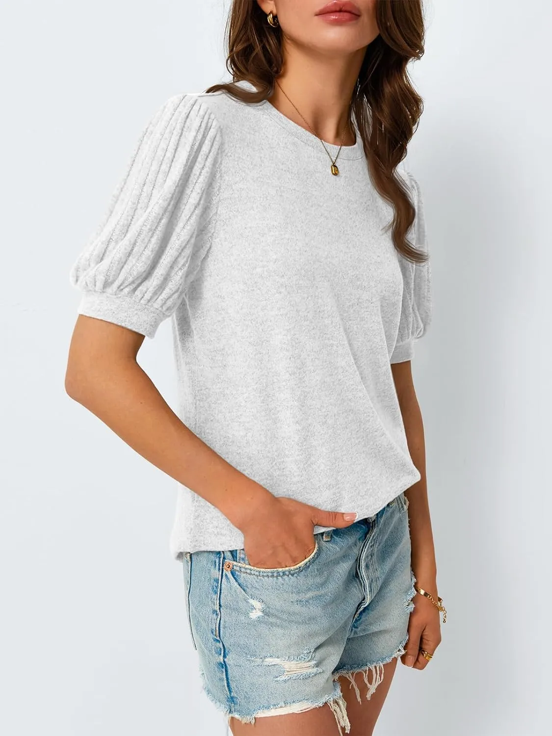 AUTOMET Womens Summer Tops Dressy Casual Blouses Business Short Sleeve Shirt 2025 Cute Trendy Sweater