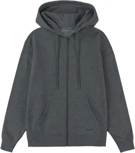 BETTERCHIC Women's Hooded Sweatshirt Casual Soft Brushed Fleece Hoody Drop Shoulder Full Zip Up Hoodie Size S-2XL