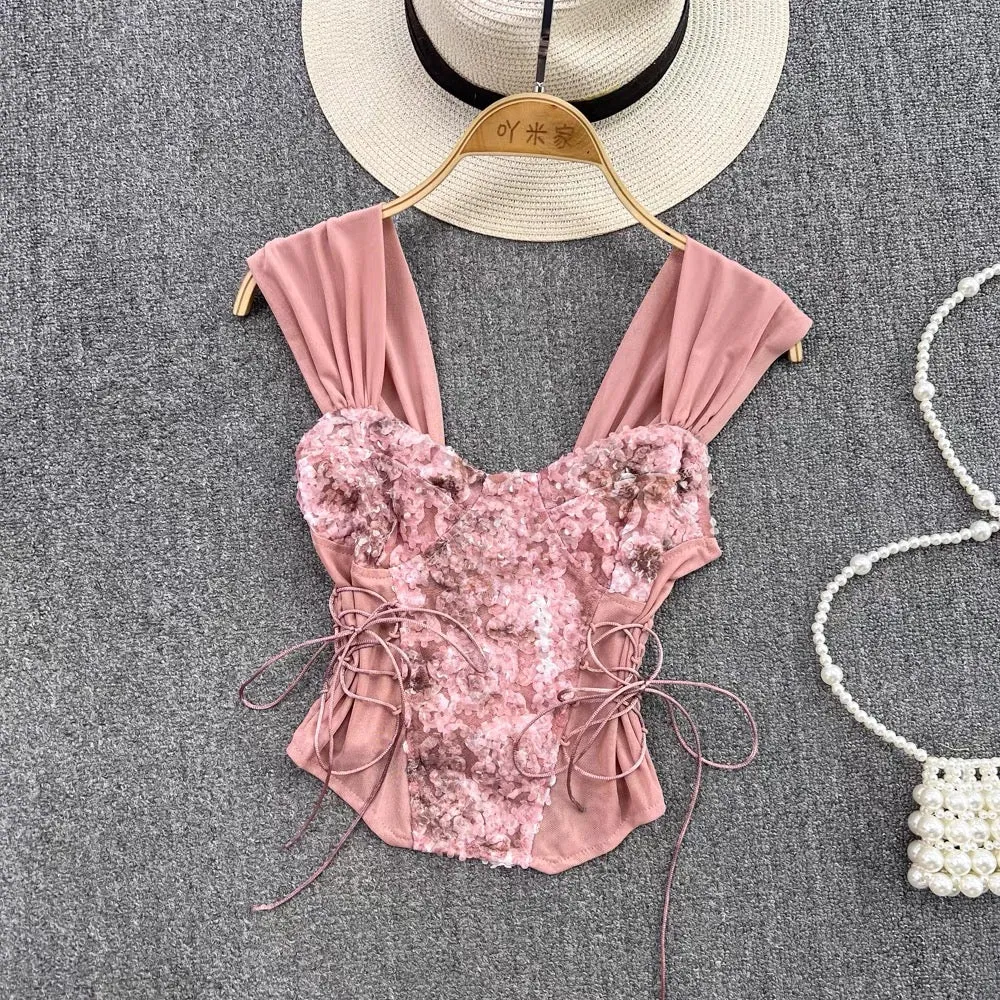 Calia Side lace Up Top