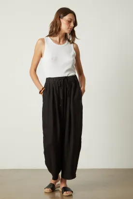 HANNAH LINEN WIDE LEG PANT
