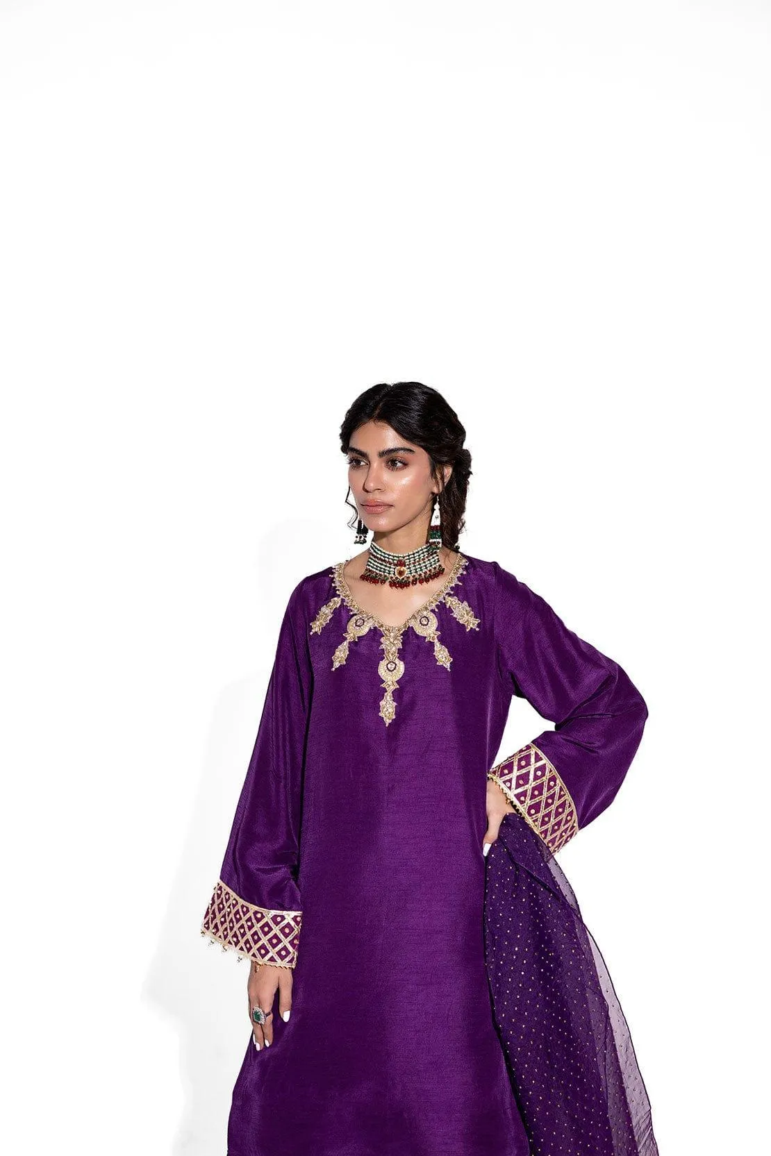 LEON - JAAMNI - Silk - 3 Piece