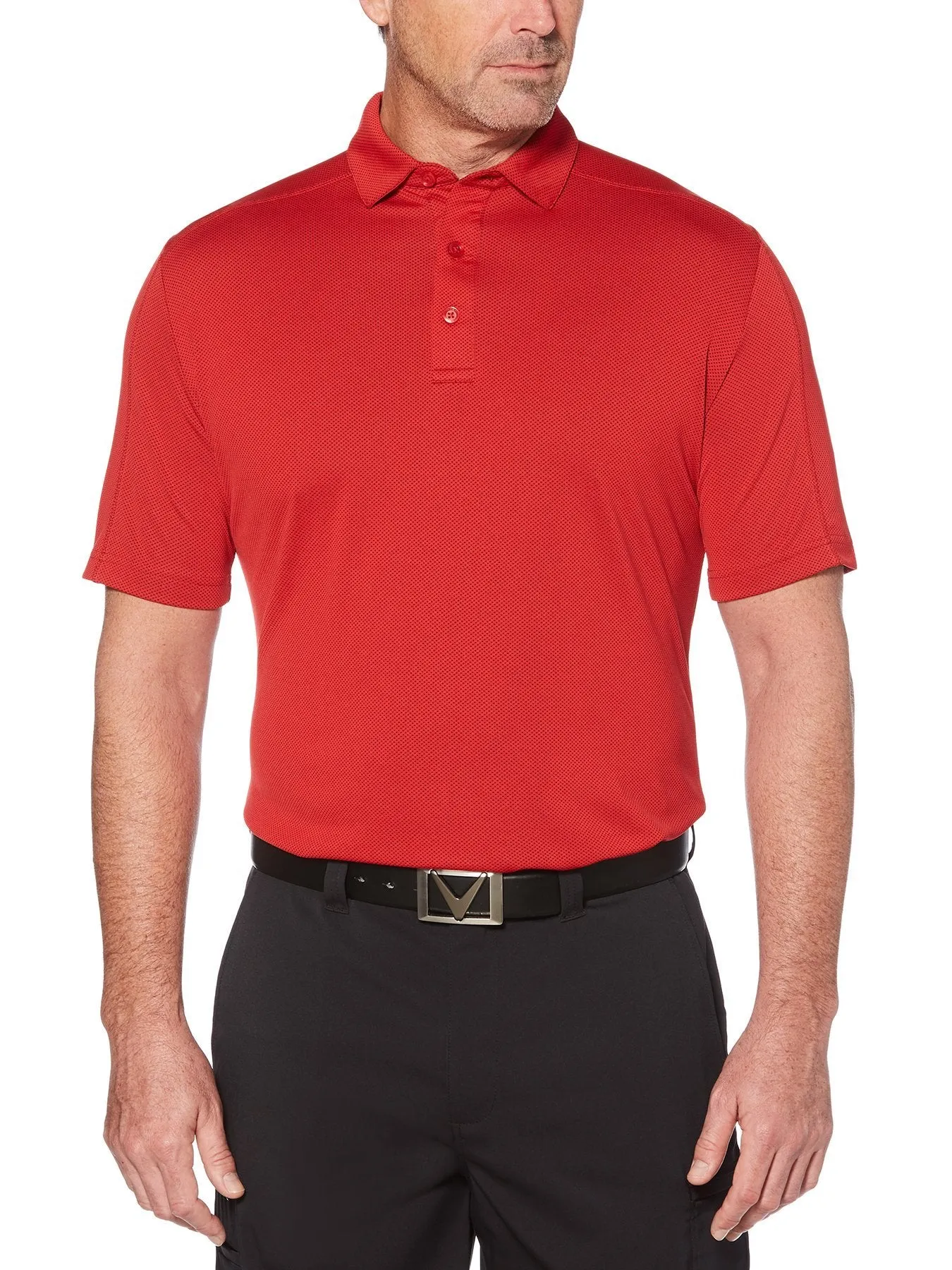 Mens Swing Tech Jacquard Polo