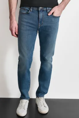 Slim Straight Mid Wash Denim