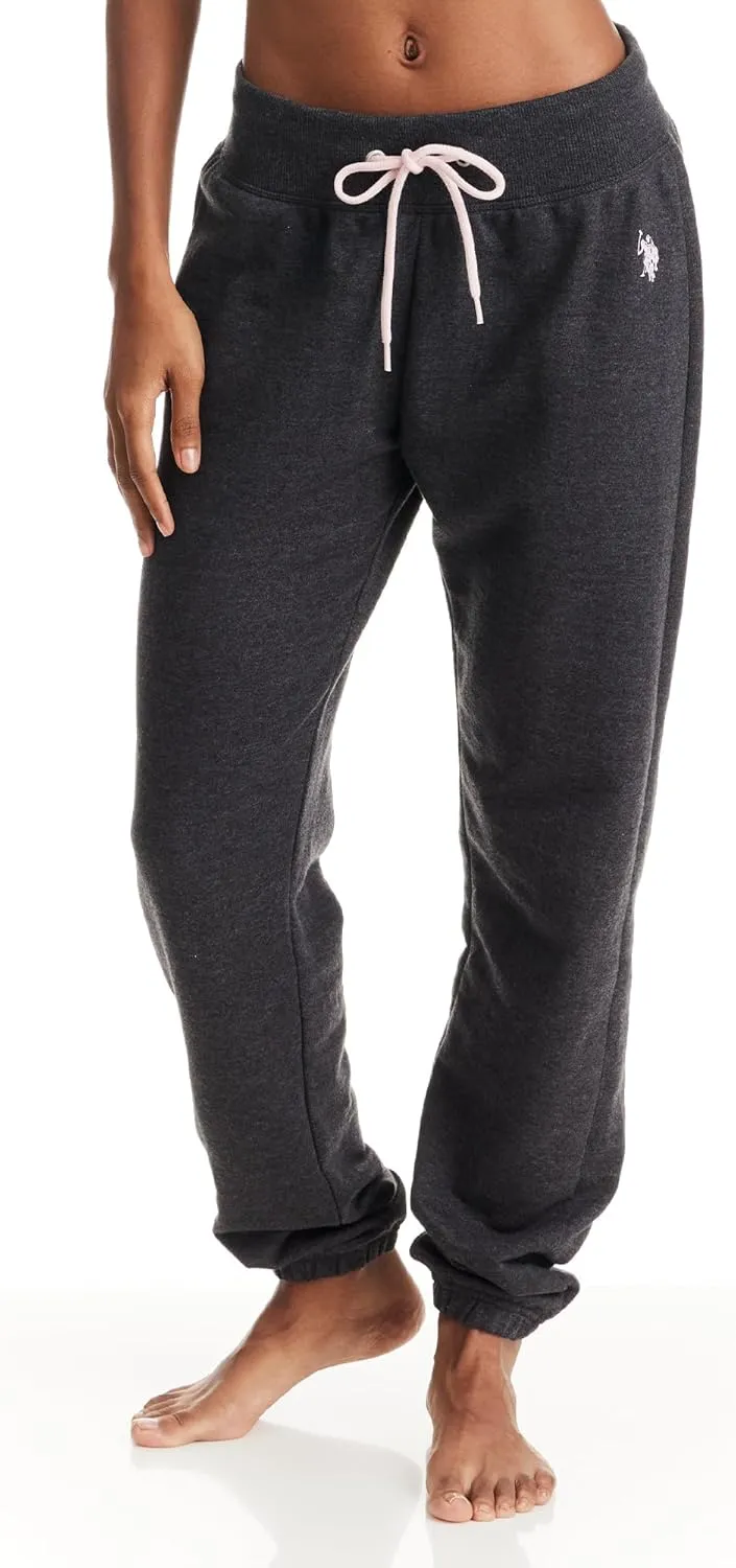 U.S. Polo Assn. Womens Sweatpants - French Terry Lounge Pants Sweats - Breathable, Comfy Joggers for Women No Pockets